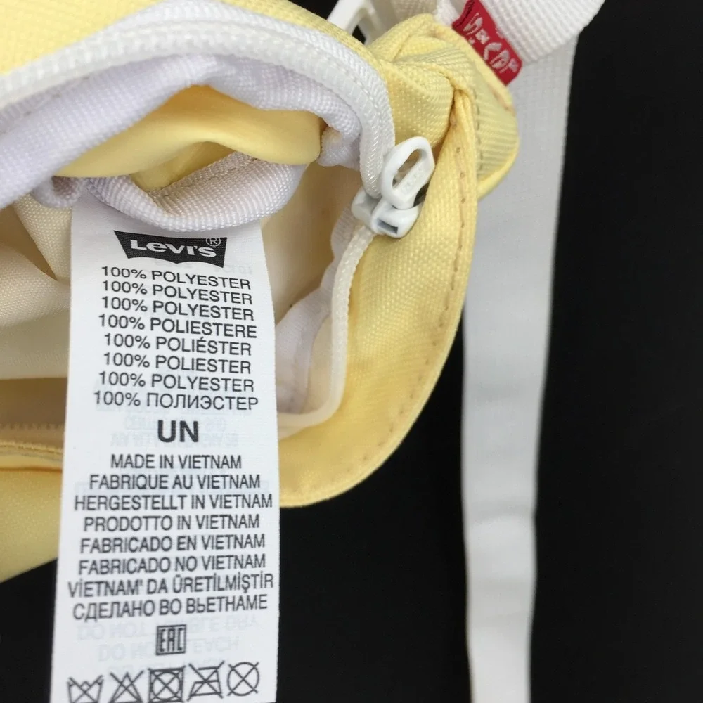 Levi's butter Yellow Fanny Pack hip bag pastel retro‎ lightweight